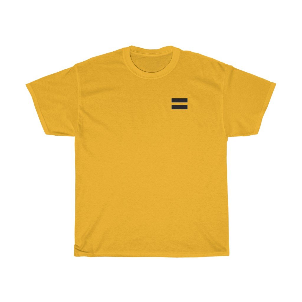 T-Shirt Gold / L Equality Shirt sign, women Clothing, Rights Gender LGBT Sweatshirt, Equal Rights Race Religion, trendy design for her