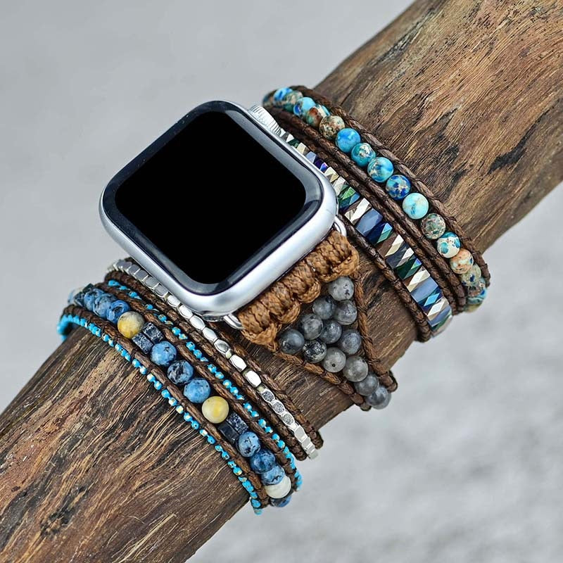 Custom Diy Strap For Apple Watch Band 44mm 40mm Iwatch 42mm 38mm Luxury Jewelry Women Belt Resin Bracelet For Series 5 4 3 Se 7 - Watchbands