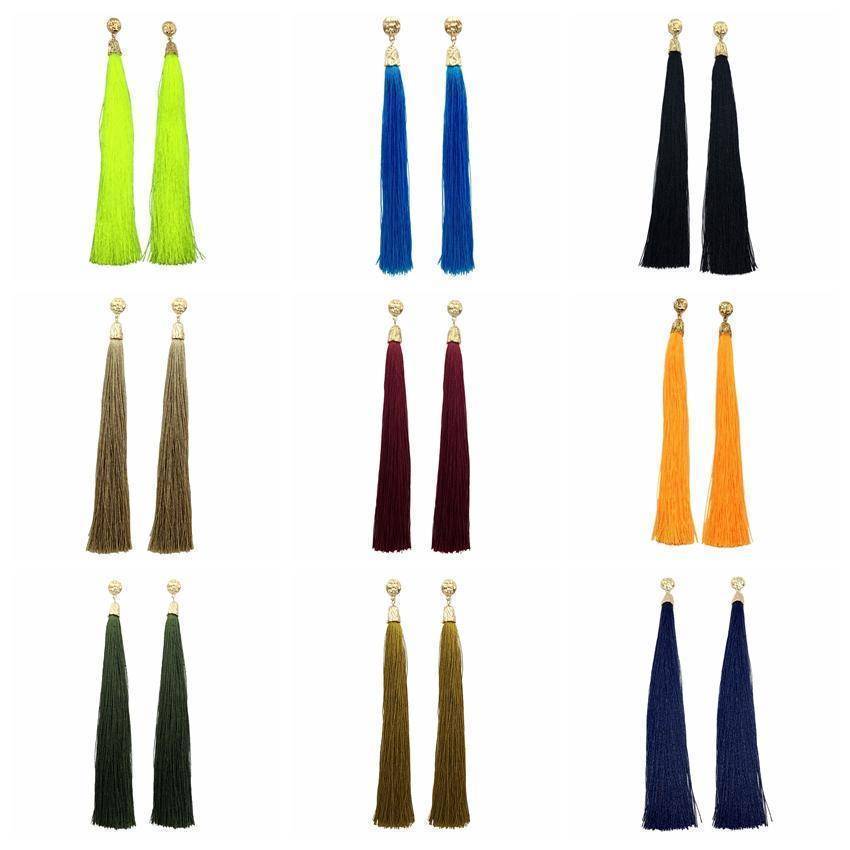 10 Colors, Bohemian Long Tassels Earrings