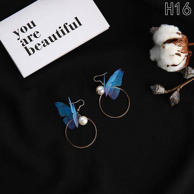 Earrings 16 21 Designs Butterfly Wings Long Earrings