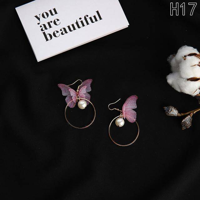Earrings 17 21 Designs Butterfly Wings Long Earrings