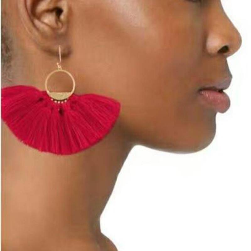 19 Styles, Bohemian Geometric Fringe Tassel Dangle Drop Earrings