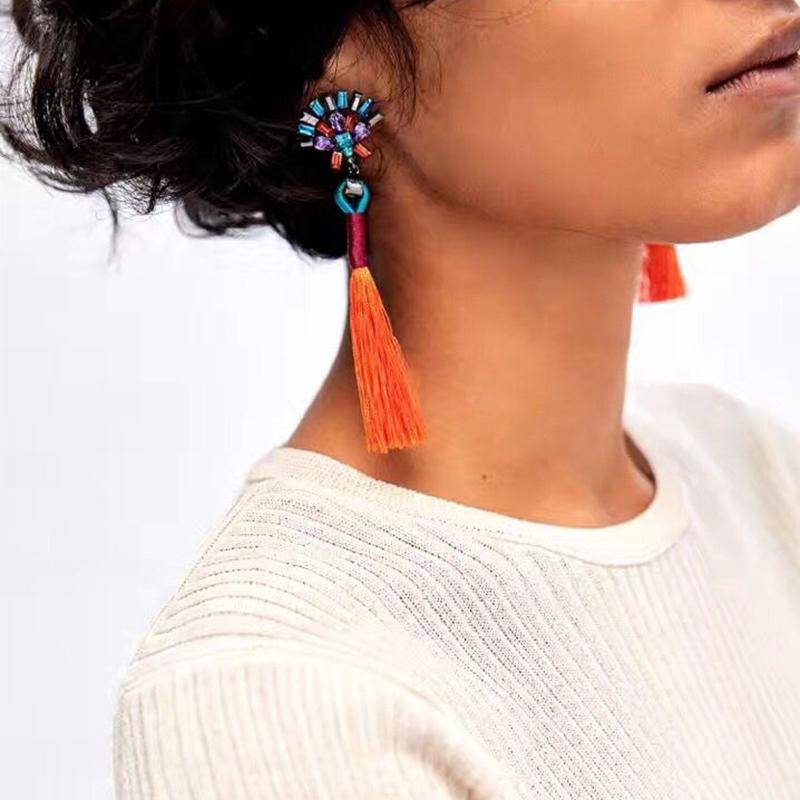 earrings Bohemian Statement Jewelry Tassel Long Earring For Women