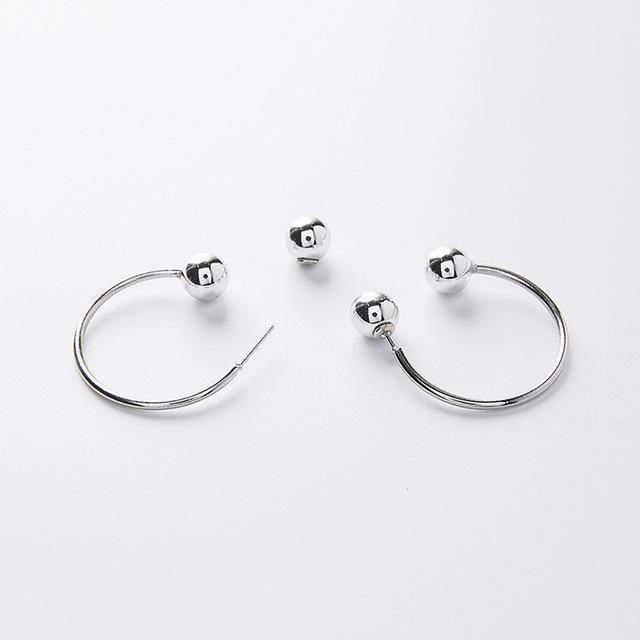 Earrings E Minimalist Knot Hoop Earrings