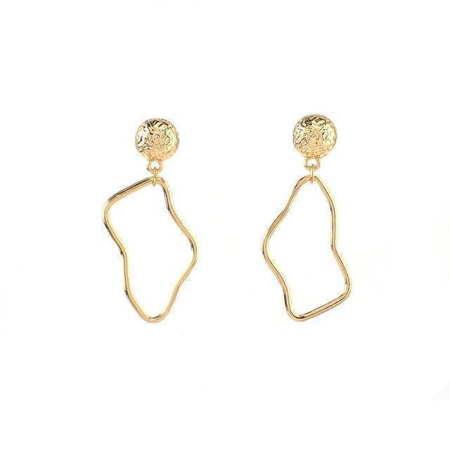 19 Styles, Geometric Minimalist Earrings Gold / Silver