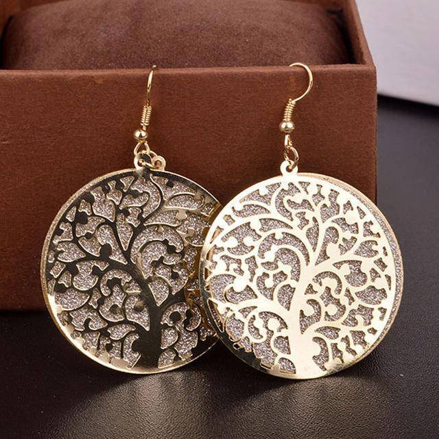 earrings Gold Tree of Life Earrings