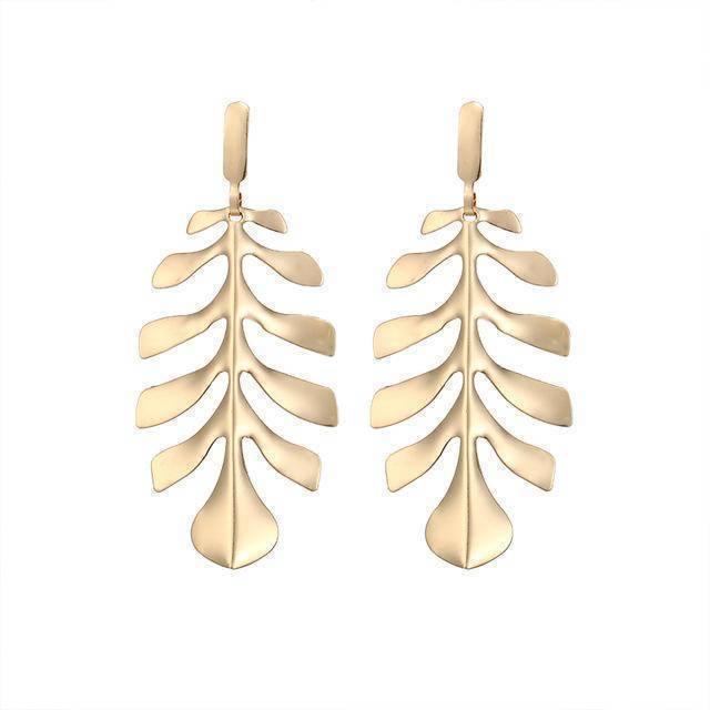 earrings Leaf Geometric, Minimalist Bohemian Earrings