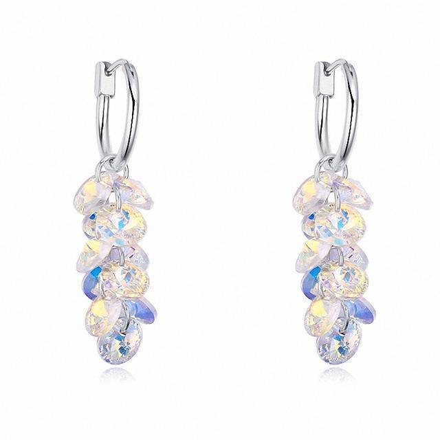 earrings mix Real Austrian Crystals Geometric Dangle earrings