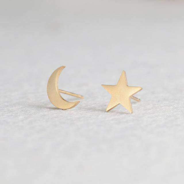 Minimalist Stainless Steel Earrings / Stud Earrings / Gold Earrings/ Black  Earrings / Earrings Studs/ Stud Earrings for Women ZE582 -  Israel