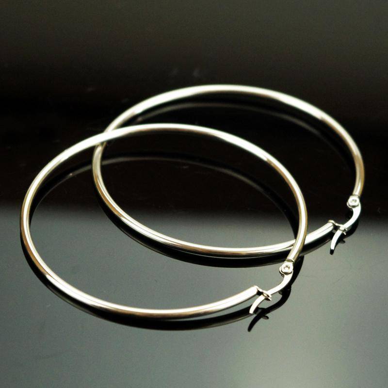 earrings Sizes: 20-70mm, Big Circle Classic Hoop Earrings, Stainless Steel