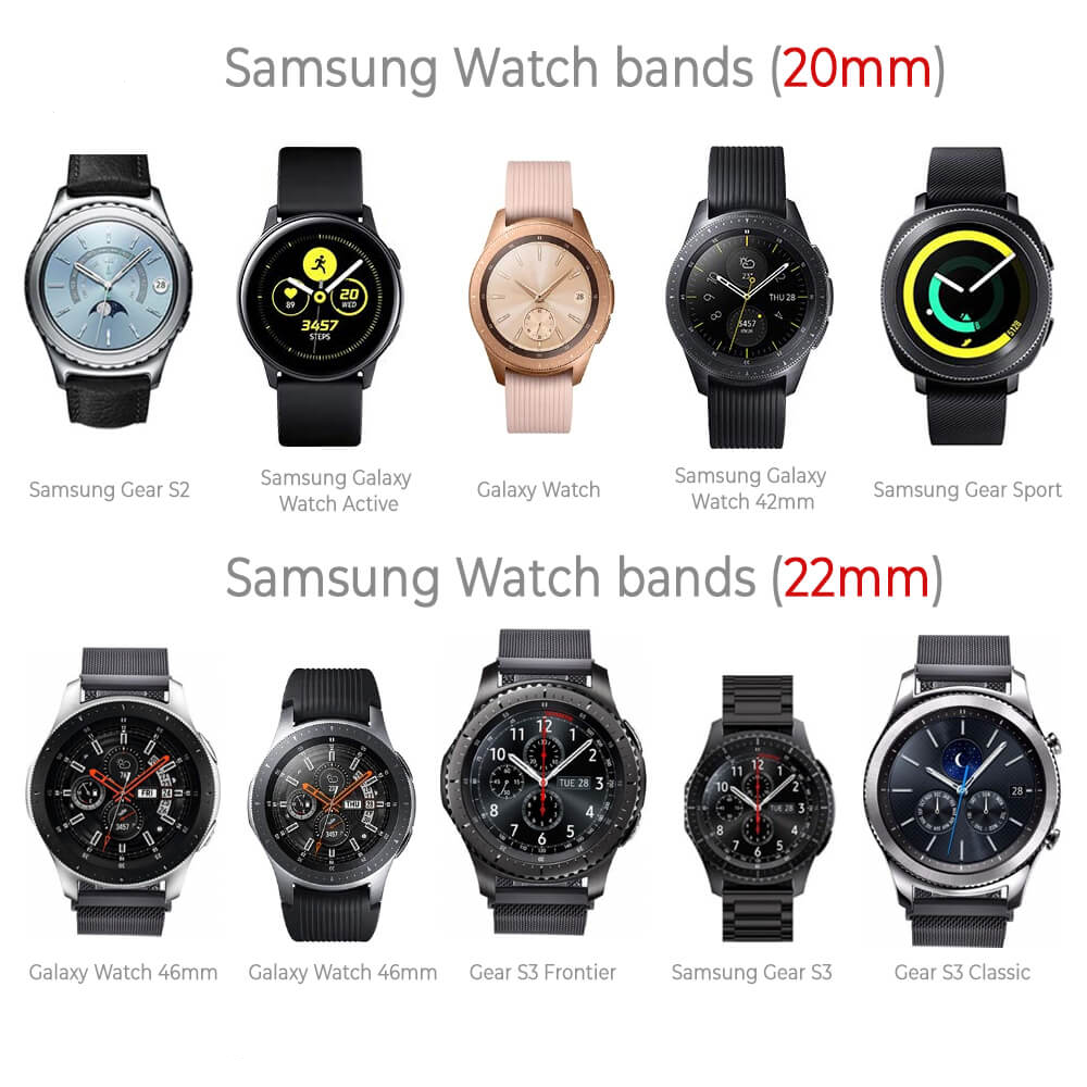 Watchbands 22mm 20mm Strap Wristband for Samsung Galaxy Watch Active 46mm Band Gear S3 Frontier 42mm Unisex watch gt strap silicone watchband men women