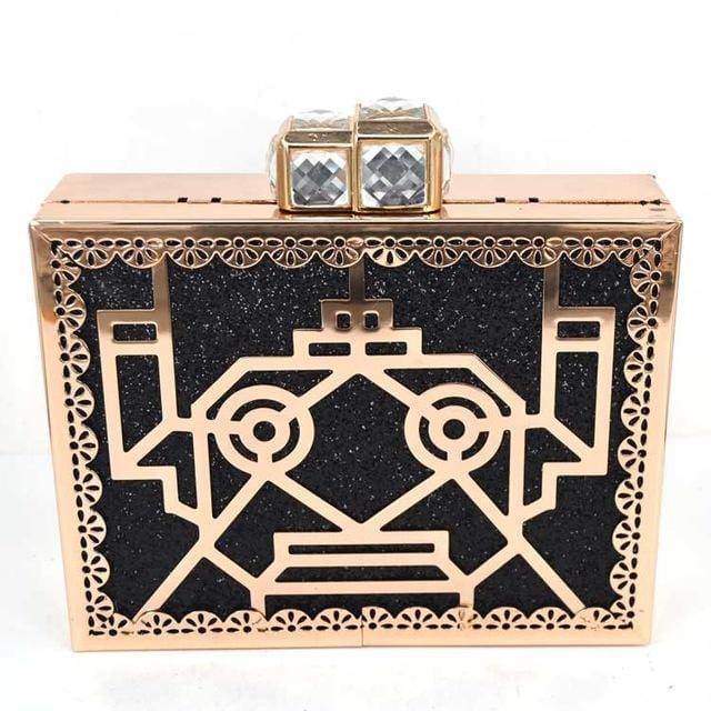 INK+ALLOY Annabella Rectangle Box Beaded Clutch