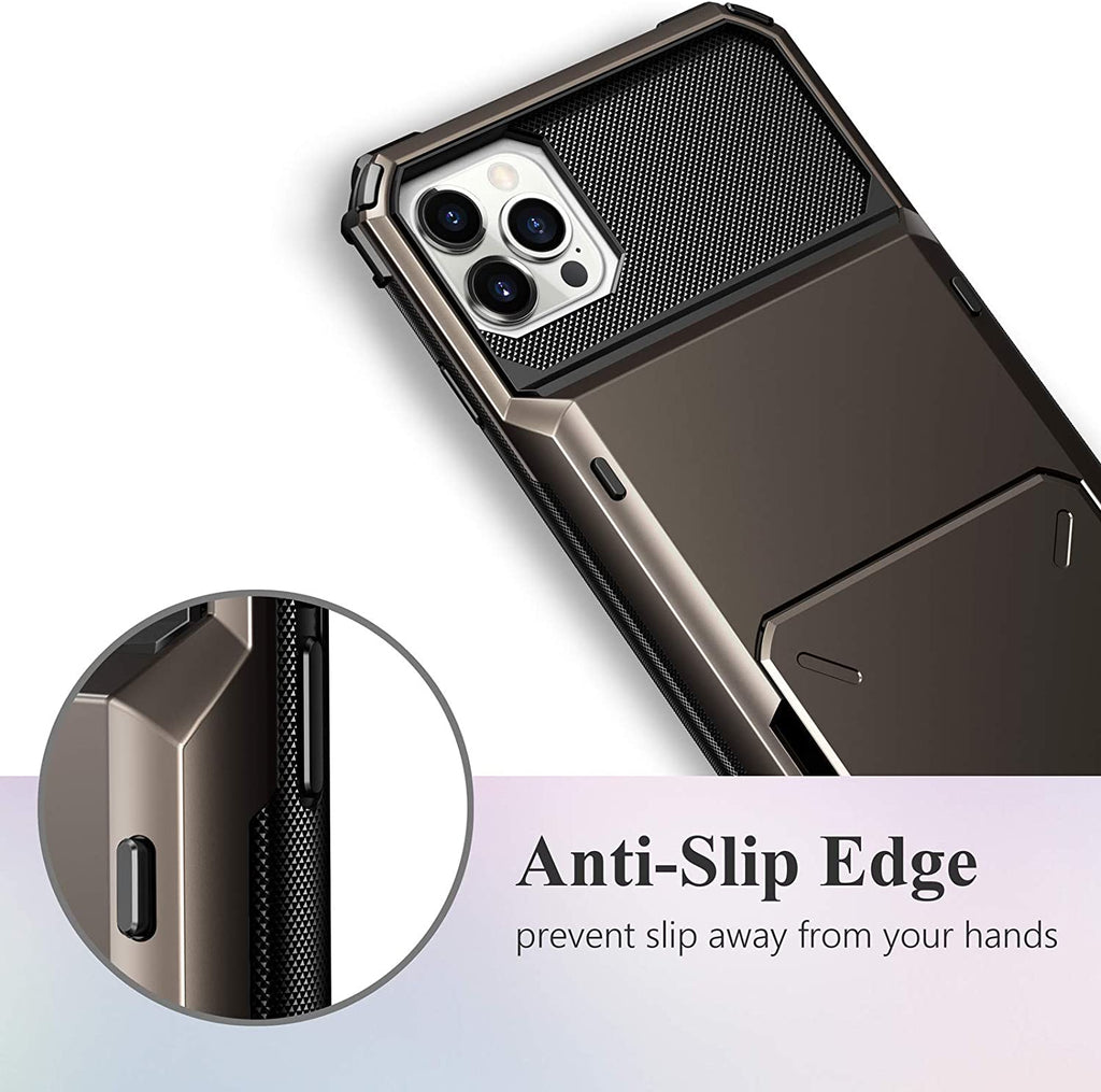 Business Armor Slide Wallet Card Slots Holder Cover for iPhone 12 Mini 12 11 Pro Max 7 8 Plus X XS Max SE 2020 Case Phone Cases|Phone Case & Covers|