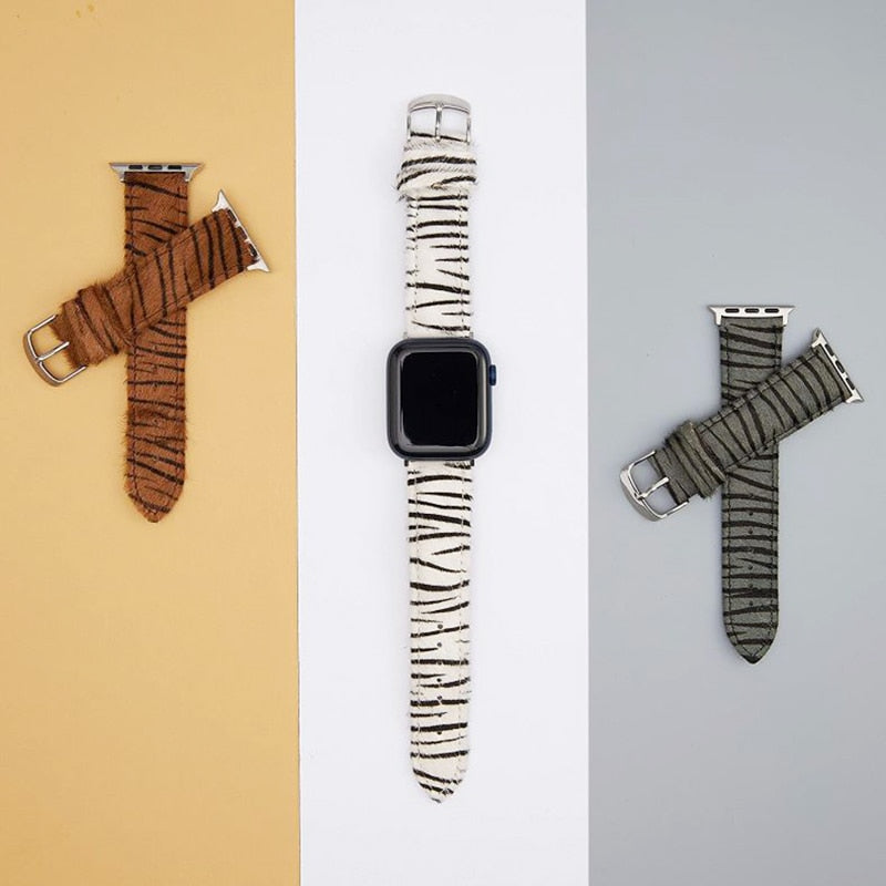 High-Quality Leather Strap for Apple Watchband 7 6 5 4 Loop Bracelet