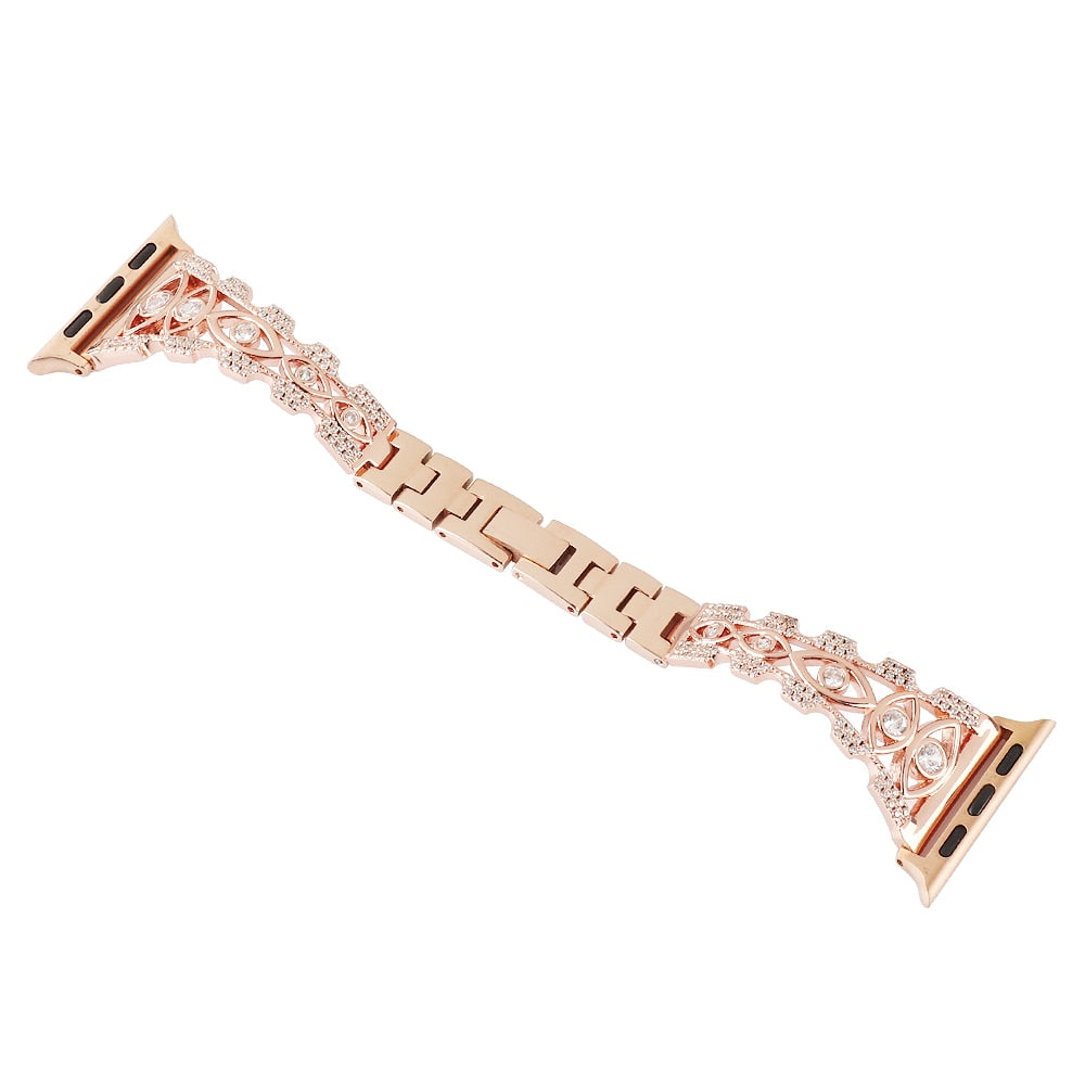 Luxury Diamond Strap Series 7 6 5 4 High-Quality Metal Steel Bracelet
