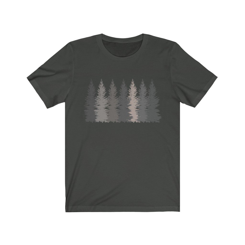 T-Shirt Dark Grey / S Trees t shirt | Men's T-shirt | Nature shirt | Hiking shirt | Graphic Tees | Forest Tshirt