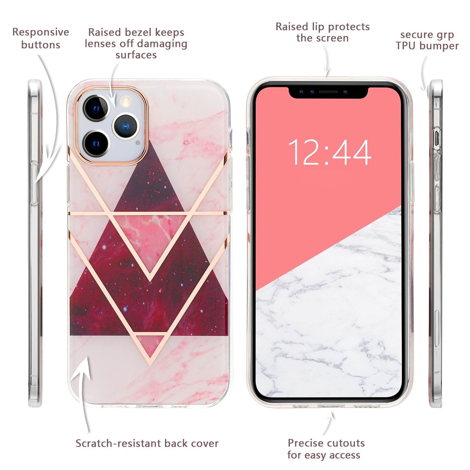Marble Stone Texture Phone Case for iPhone 11 PRO Max X Xr Xs 7 8 6 6s Plus  Colorful Soft IMD Silicone Back Cover Capa - China IMD Phone Case and Marble