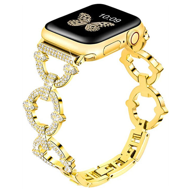 Diamond Metal Strap for Apple Watch Band Series 8 7  Butterfly Bracelet