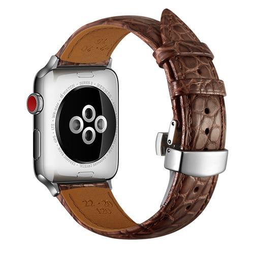 Navy Blue & Rose Gold Double Tour Band Apple iWatch Hermes In Leather |
