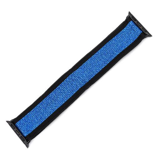 Home 5- Metallic Blue w black / 38mm Stretchy Strap for apple watch band 44 mm 40mm correa for apple watch 5 4 3 for iwatch band 42mm 38mm Comfortable watchband belt