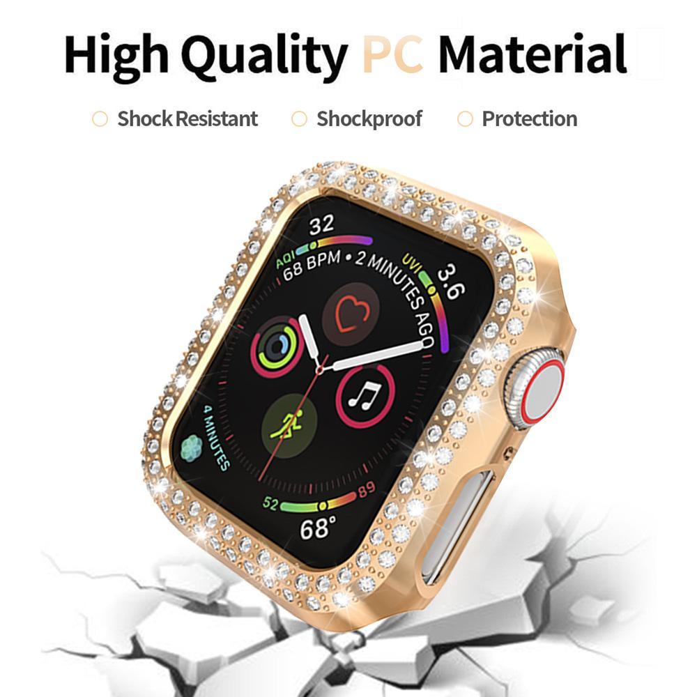 5 Pack Double Row Diamond Cover Bumper for iWatch Series 5 4 3