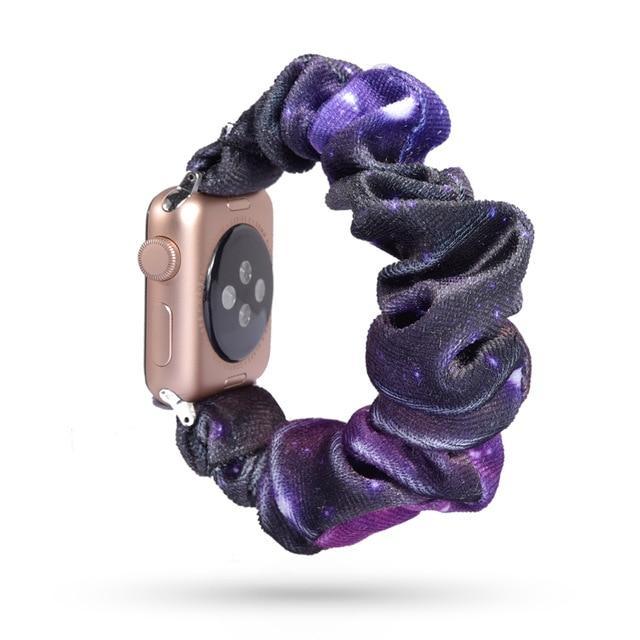 Home 50 / 42mm/44mm Apple Watch Band scrunchy, Stretch Scrunchie Elastic Watchband for 38mm/40mm 42mm/44mm iwatch Series 5 4 3