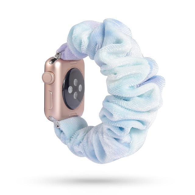 Home 51 / 42mm/44mm Apple Watch Band scrunchy, Stretch Scrunchie Elastic Watchband for 38mm/40mm 42mm/44mm iwatch Series 5 4 3