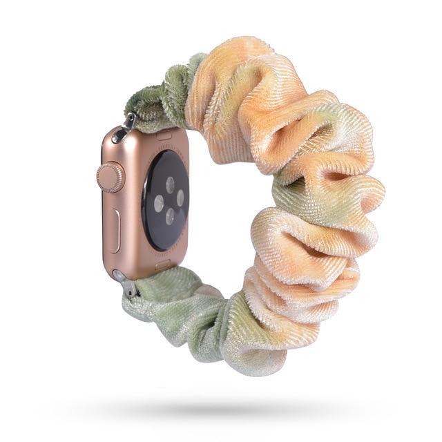 Home 53 / 42mm/44mm Apple Watch Band scrunchy, Stretch Scrunchie Elastic Watchband for 38mm/40mm 42mm/44mm iwatch Series 5 4 3