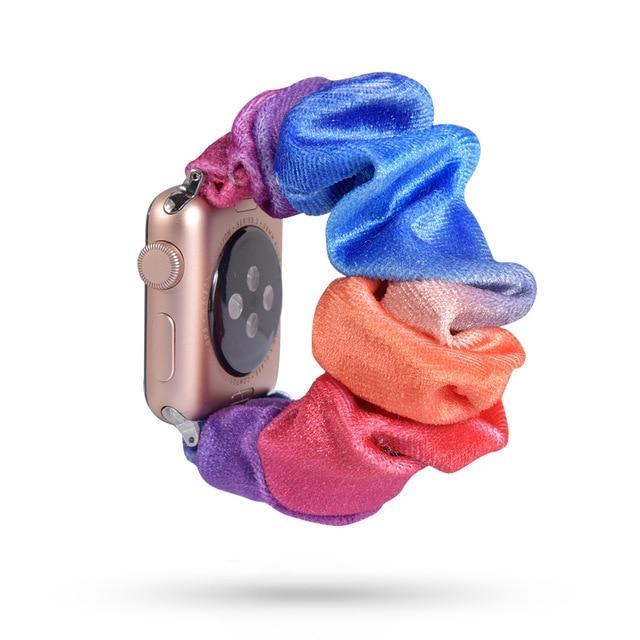 Home 58 / 42mm/44mm Apple Watch Band scrunchy, Stretch Scrunchie Elastic Watchband for 38mm/40mm 42mm/44mm iwatch Series 5 4 3