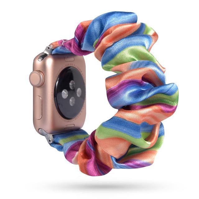 Home 60 / 42mm/44mm Apple Watch Band scrunchy, Stretch Scrunchie Elastic Watchband for 38mm/40mm 42mm/44mm iwatch Series 5 4 3