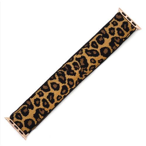 Home 7 - Leopard w Rose gold / 38mm or 40mm Stretchy Strap for apple watch band 44 mm 40mm correa for apple watch 5 4 3 for iwatch band 42mm 38mm Comfortable watchband belt