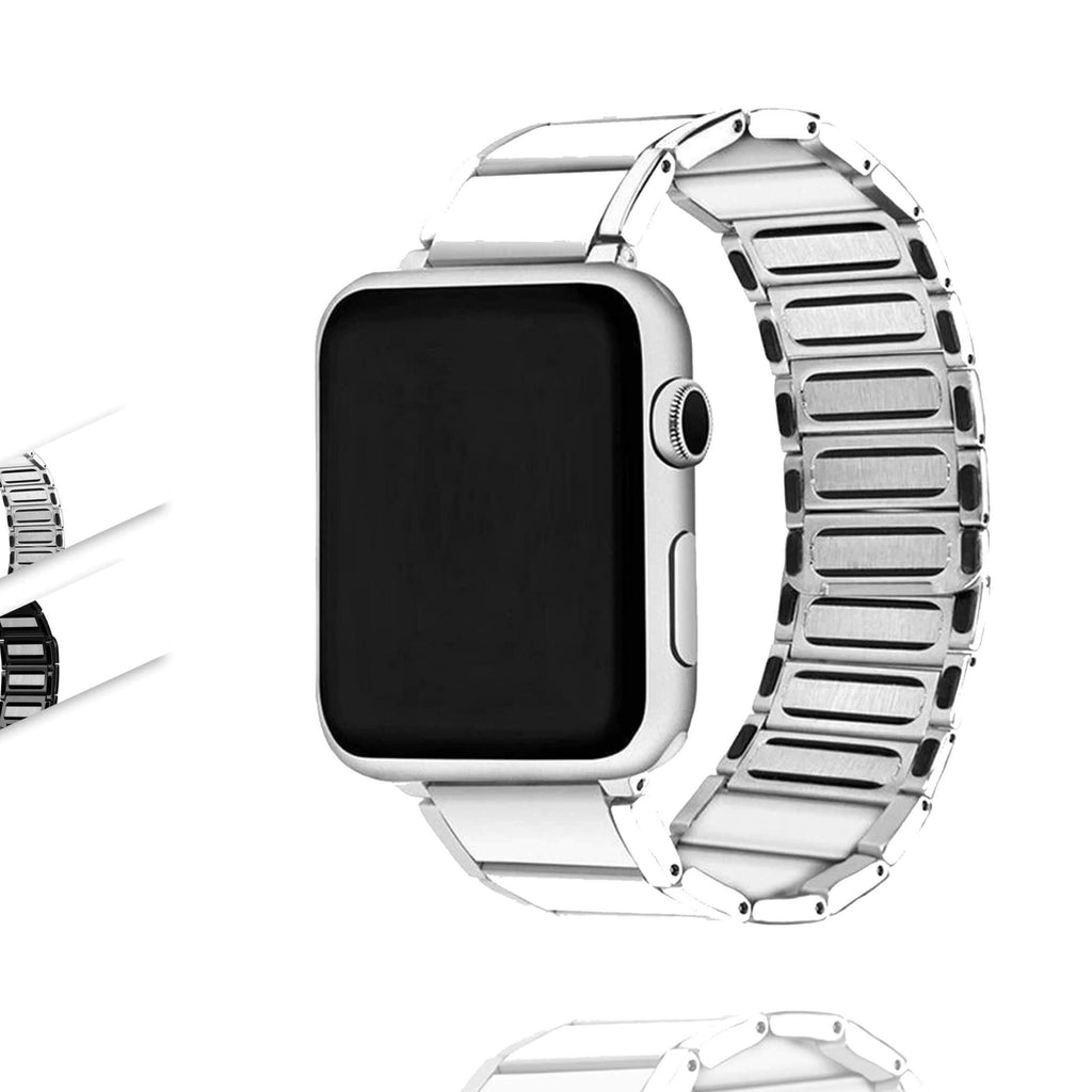 Home Silver Aluminum / 42mm/44mm Apple Watch Band Stainless Steel Adjustable Men Magnetic Designer Loop
