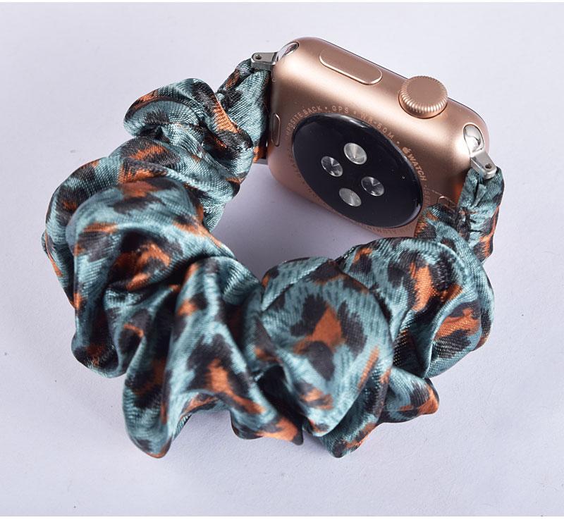 Home Apple Watch Band scrunchy, Stretch Scrunchie Elastic Watchband for 38mm/40mm 42mm/44mm iwatch Series 5 4 3