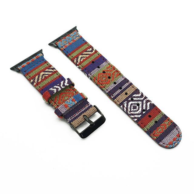 Colorful Fabric Woven Nylon Strap Stylish Unisex Wristband Series