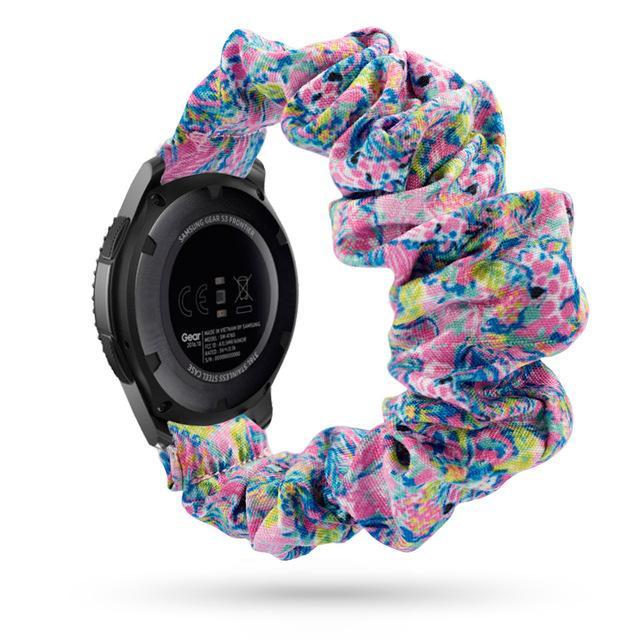 Home blue-pink abstract / 20mm watch band Elastic Watch Strap for samsung galaxy watch active 2 46mm 42mm huawei watch GT 2 strap gear s3 frontier amazfit bip strap 22 mm
