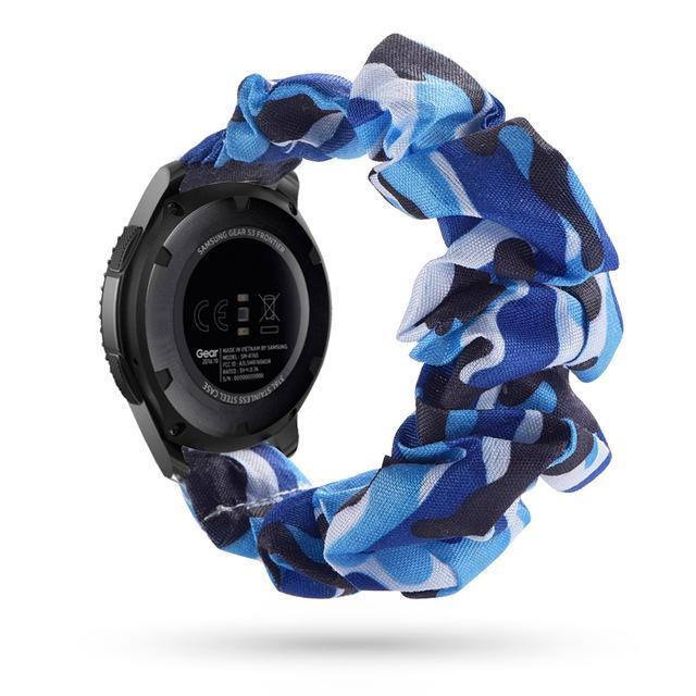 Home blue waves / 20mm watch band Elastic Watch Strap for samsung galaxy watch active 2 46mm 42mm huawei watch GT 2 strap gear s3 frontier amazfit bip strap 22 mm