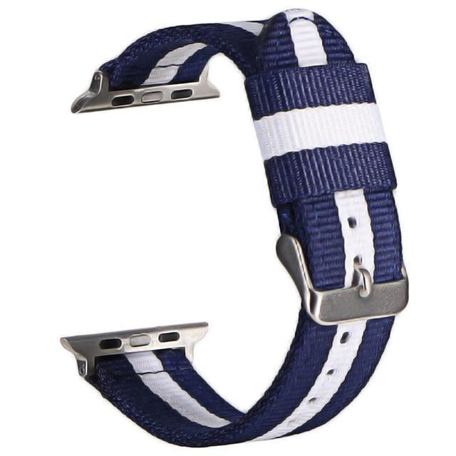 Apple Watch band strap Nato Nylon Watchband 7 6 5 4 Wrist Bracelet