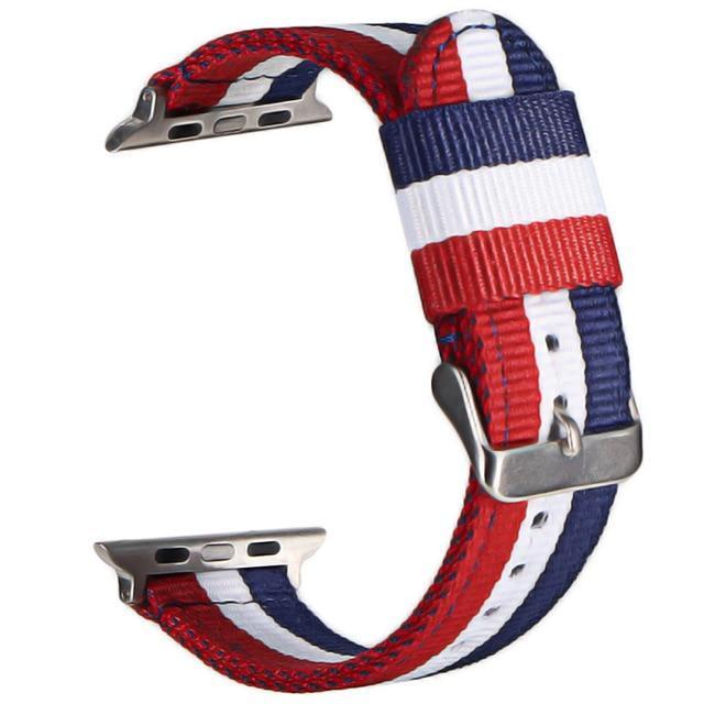 Apple Watch band strap Nato Nylon Watchband 7 6 5 4 Wrist Bracelet