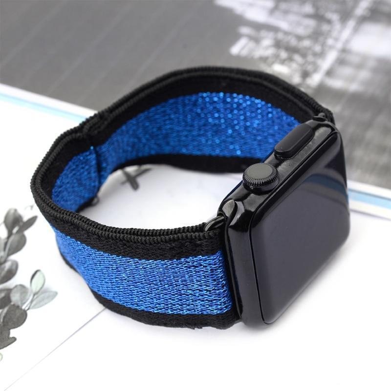 Elastic Stretch Double Print Layer Strap Series 7 6 5 4, Sports iWatch