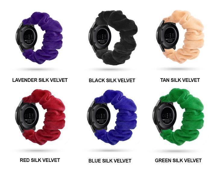 Watchbands Solid Soft Matte Black Unisex Men Women Dark, 20mm/22mm Samsung Galaxy Watch Solid Color Watchband Active/Active2 Gear S2 Classic/Gear Sport