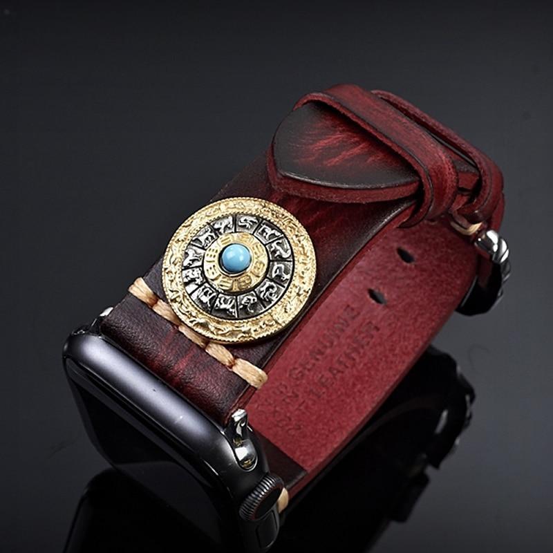 Handmade Luxury Genuine Leather Strap Chinese Zodiac Band Series 7 6 5