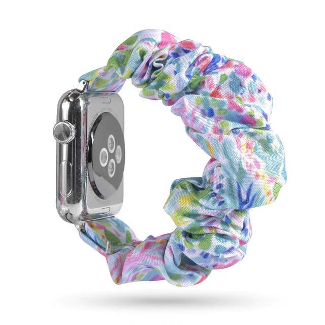 Home 24-Rainbow 2 / 38mm or 40mm Copy of Sale! - Scrunchie Elastic Apple Watch stretch band,  iwatch 42mm 38 mm 44mm 40mm, Series 5 4 3
