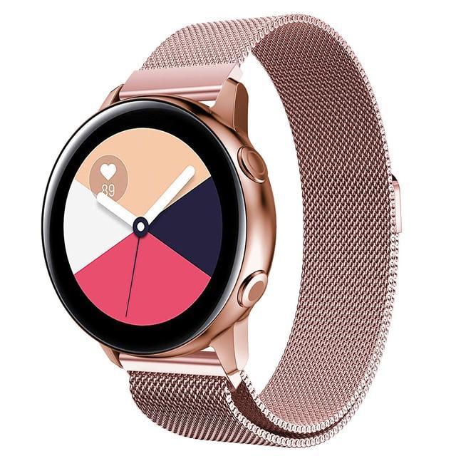 Milanese strap For Samsung Galaxy watch Active 46mm/42mm Gear S3 Frontier band 22mm stainless steel bracelet Active2 40mm 44mm