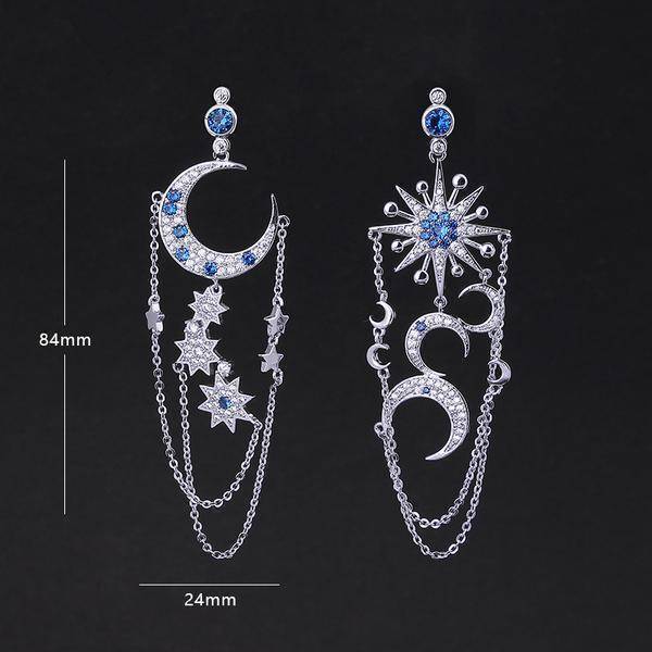 Sun And Moon Earring Set » JewelryThis - Custom Jewelry