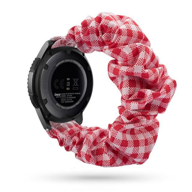 Home red checkered / 20mm watch band Elastic Watch Strap for samsung galaxy watch active 2 46mm 42mm huawei watch GT 2 strap gear s3 frontier amazfit bip strap 22 mm