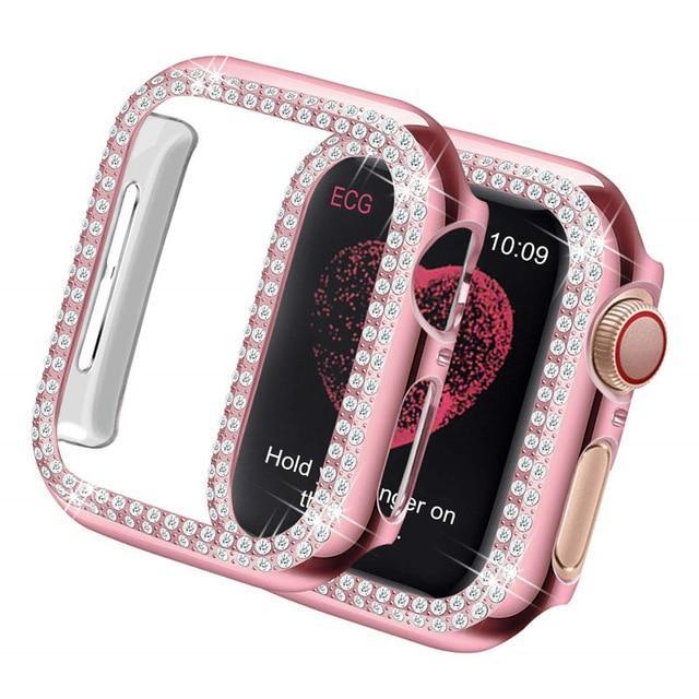 Bling case cover bezel for Series 6 5 Bumper Double Diamond Protector