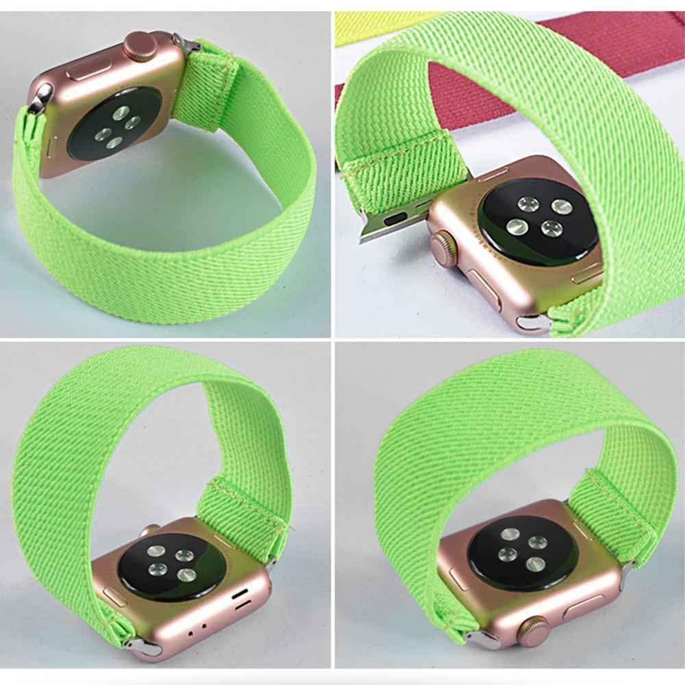 Home Silver adapter connectors Stretch Apple watch fabric nylon cotton elastic replacement band, Series 5 4 3  iwatch scrunchy 38/40mm 42/44mm men women