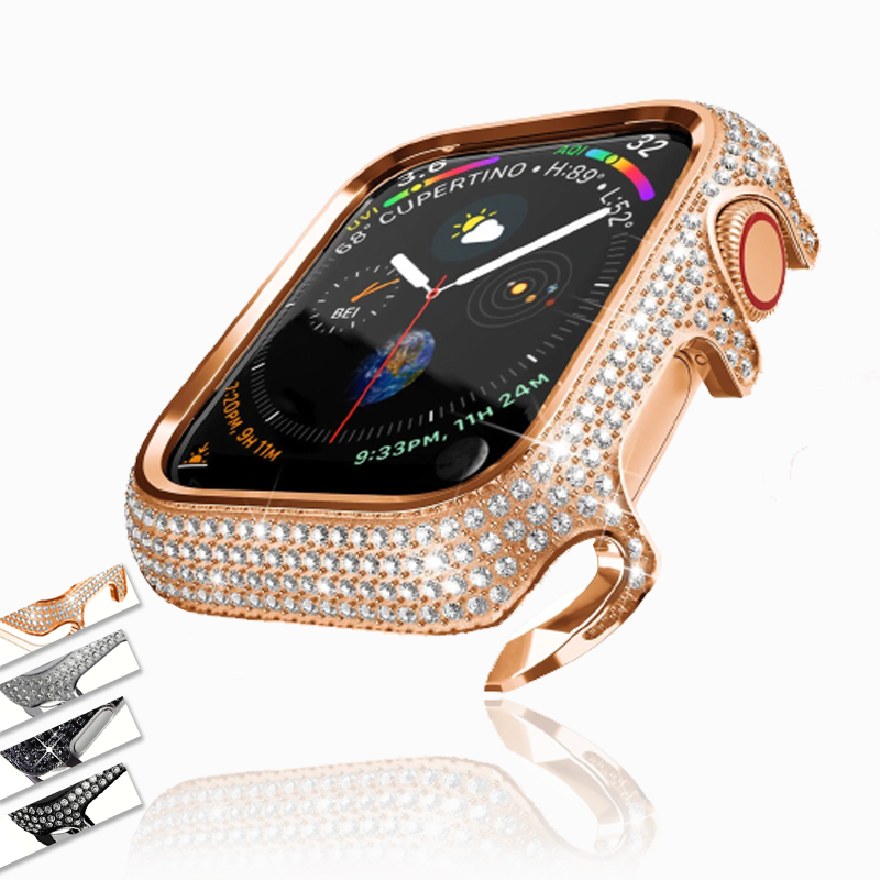 Watch Cases Apple Watch Cases imitate Diamond bling crystal rhinestone cover bezel