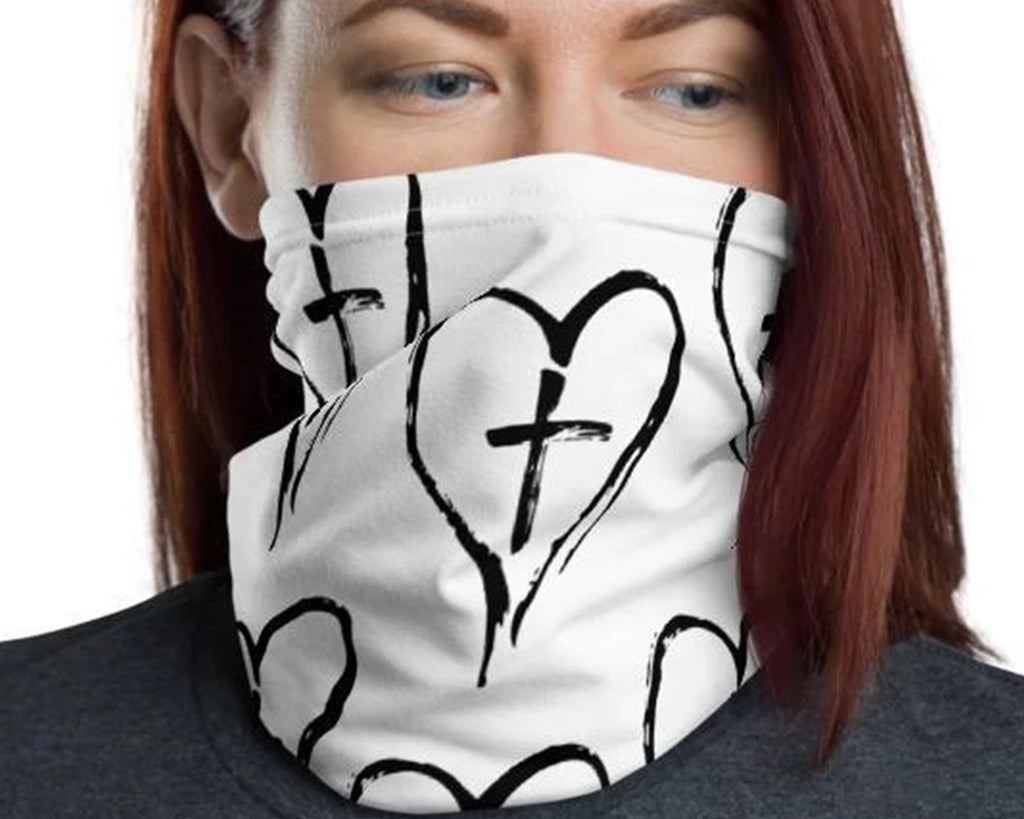 Jesus christian Neck Gaiter Mask cover, Blessed Scarf, Adults unisex Face Shield, Washable, Beanie, Wristband, Hairband - US Fast Shipping