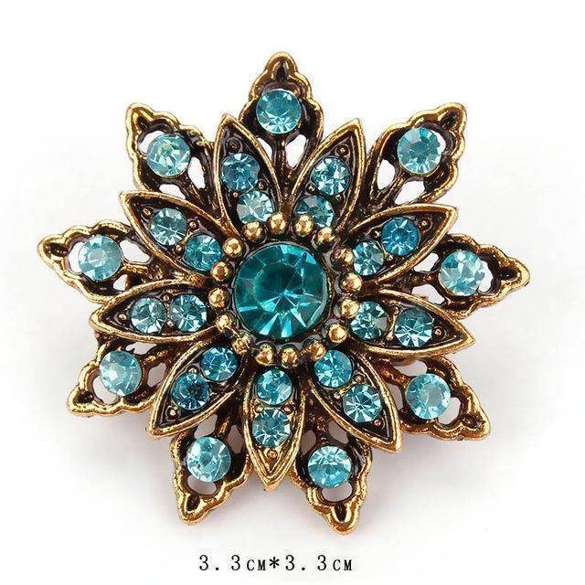 jewelry 5459 Vintage Gold Crystal  Antique Brooch Pins